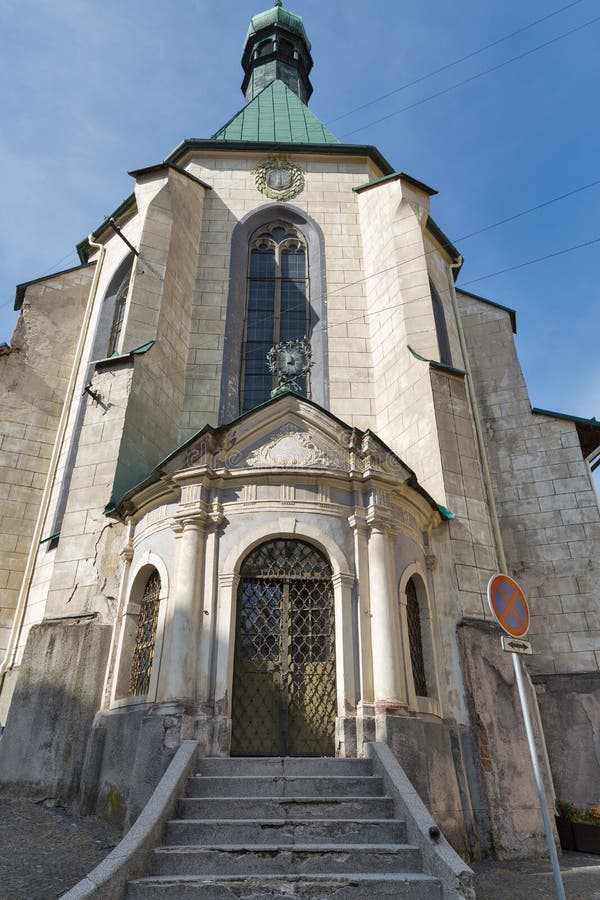 Kostel svaté Kateřiny v Banské Štiavnici, Slovensko.