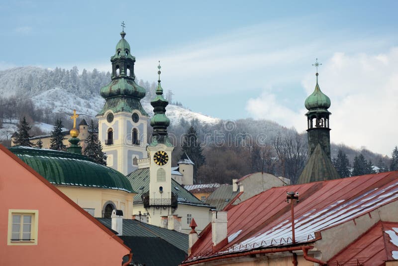 Banska Stiavnica in winter