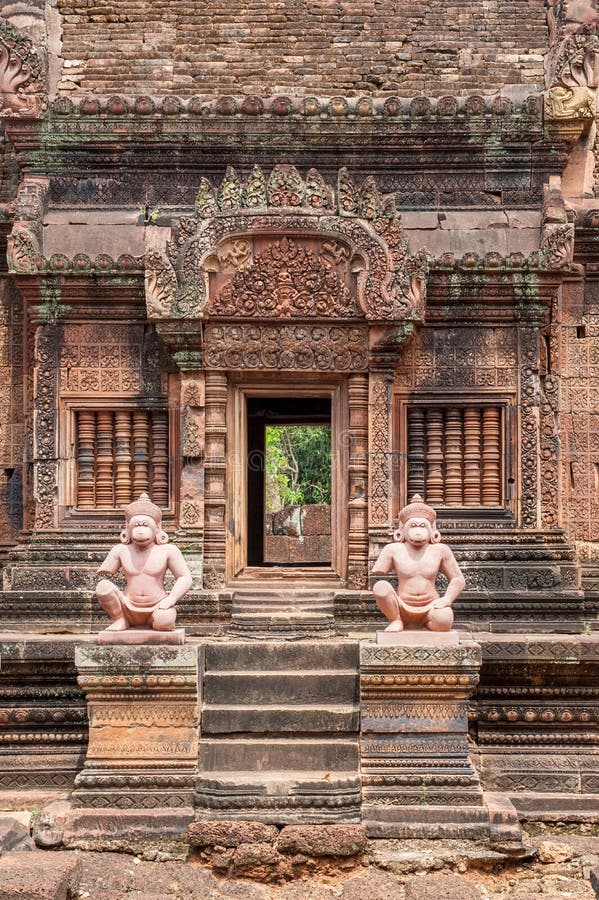 Banteay Srei świątynia w Kambodża zdjęcia stock Banteay Srei świątynia w Kambodża zdjęcia stock