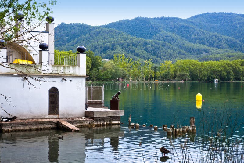 Banyoles Lake, Girona Province, Catalonia, Spain Stock Photo Image of