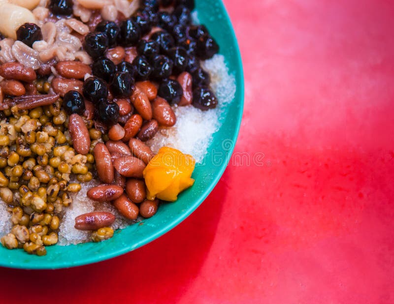 Baobing, Taiwanese shaved ice dessert. royalty free stock images