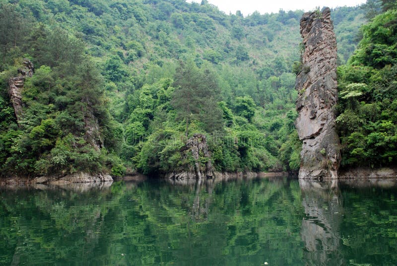 Baofeng lake in Zhangjiajie royalty free stock images