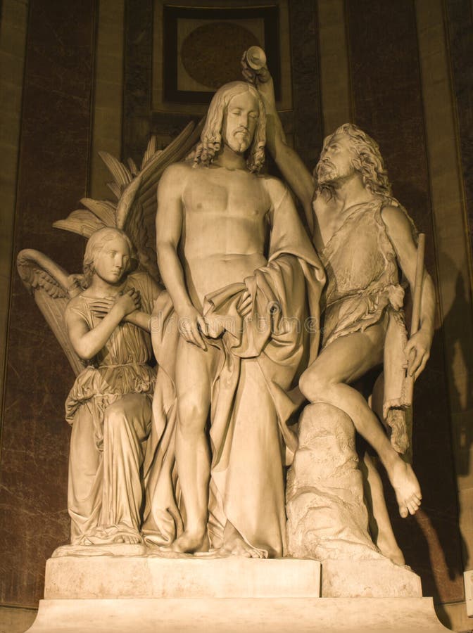 Baptism of jeusus - madeleine church in Paris