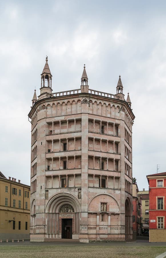 Baptistery of Parma, Italy stock image. Image of italian - 52233217