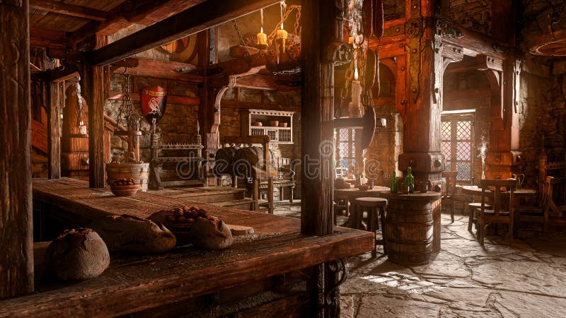 Old Fantasy Tavern Stock Illustrations – 216 Old Fantasy Tavern Stock ...