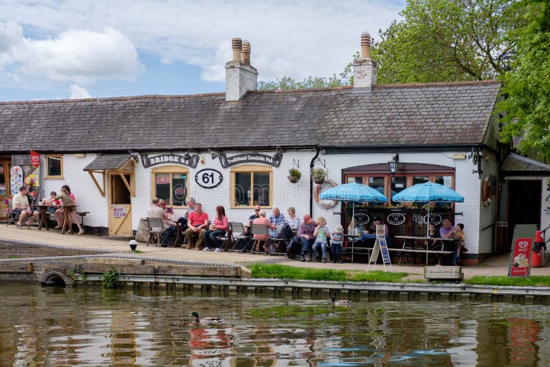 Bar bij Foxton-Sloten op het Grote Unie Kanaal, Leicestershire, het UK stock afbeeldingen Bar bij Foxton-Sloten op het Grote Unie Kanaal, Leicestershire, het UK stock afbeeldingen