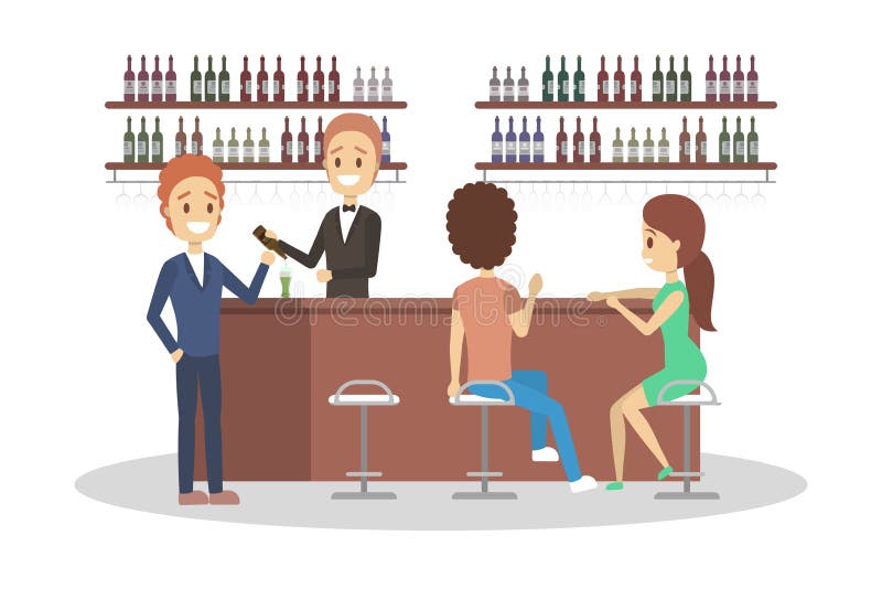 Alcohol Drinks Pros and Cons Infographic. Drinking Alcohol Stock Vector