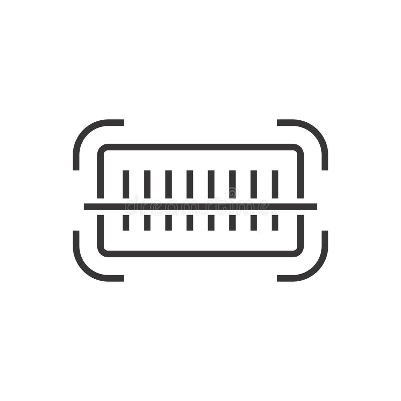 Bar Code Scan Icon royalty free illustration