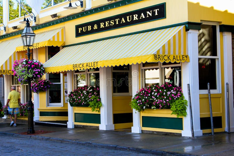 One of the most notable and colorful restaurants on Thames Street in Newport, Rhode Island is the Brick Alley Pub and Restaurant. One of the most notable and colorful restaurants on Thames Street in Newport, Rhode Island is the Brick Alley Pub and Restaurant.