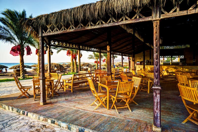 Bar in the resort. Egypt.