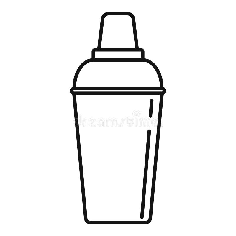 Bar Shaker Icon, Outline Style Stock Vector Illustration of fresh, alcohol 168602621
