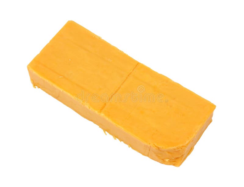 Bar of sharp cheddar cheese