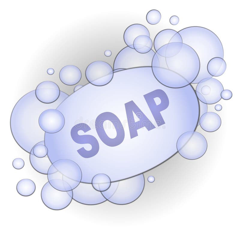 Bar of Soap Bubbles Clip Art Stock Illustration Illustration of