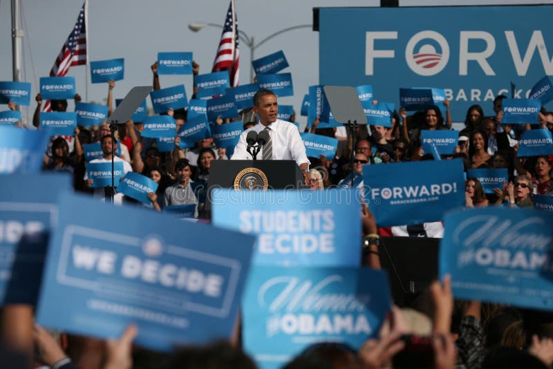 Presidential Candidate Barack Obama during rally campaign in Las Vegas. Presidential Candidate Barack Obama during rally campaign in Las Vegas