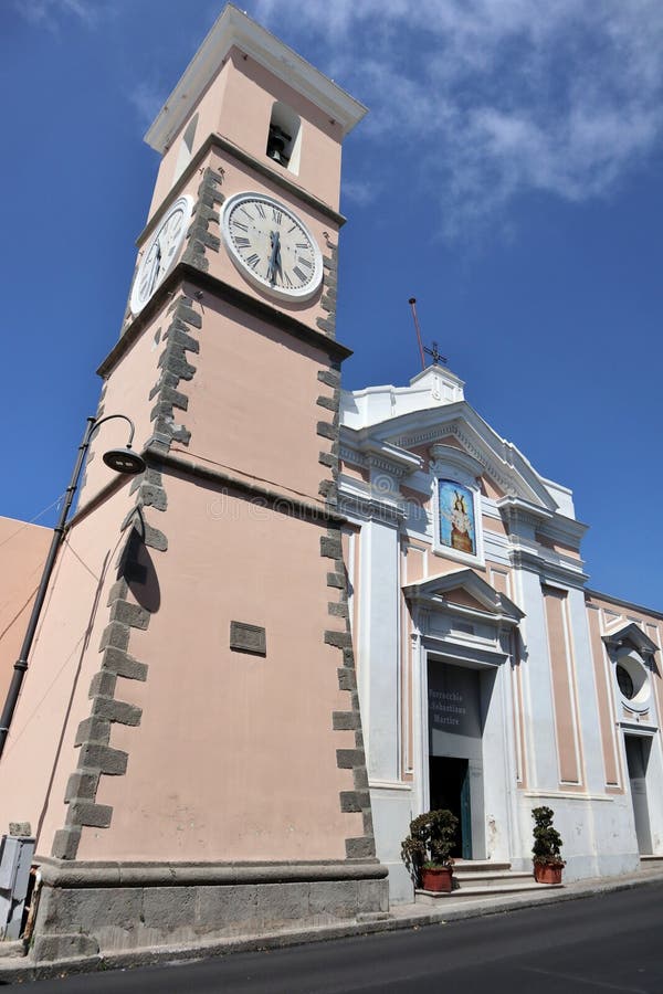 Barano D`Ischia - Chiesa Settecentesca Di San Sebastiano Martire Stock ...