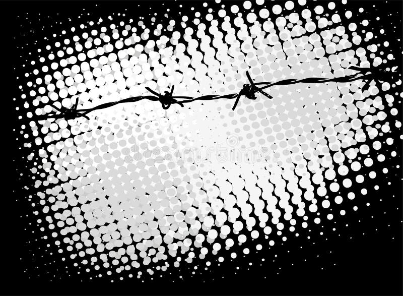 Barb wire background royalty free illustration