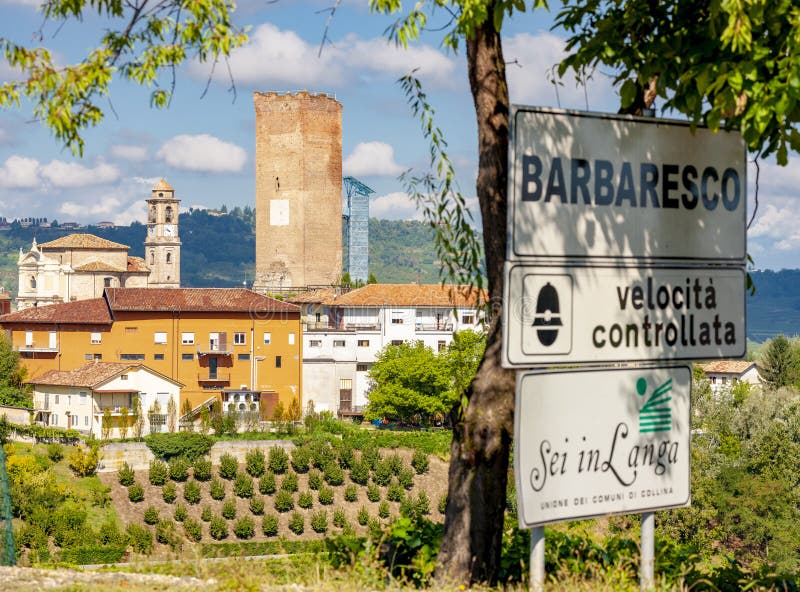 Barbaresco village and vineyards, Unesco Site, Piedmont, Northern Italy