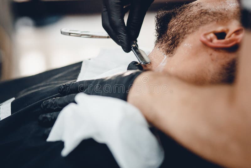 Barbearia para homens imagens de stock
