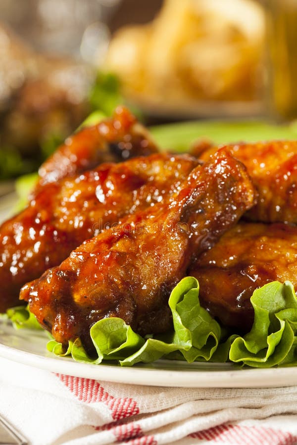 Barbecue Buffalo Chicken Wings Stock Photo Image of spicy, meat 37976692