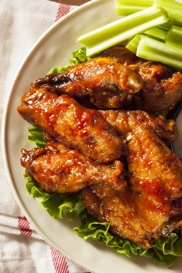 Barbecue Buffalo Chicken Wings Stock Image Image of sauce, homemade