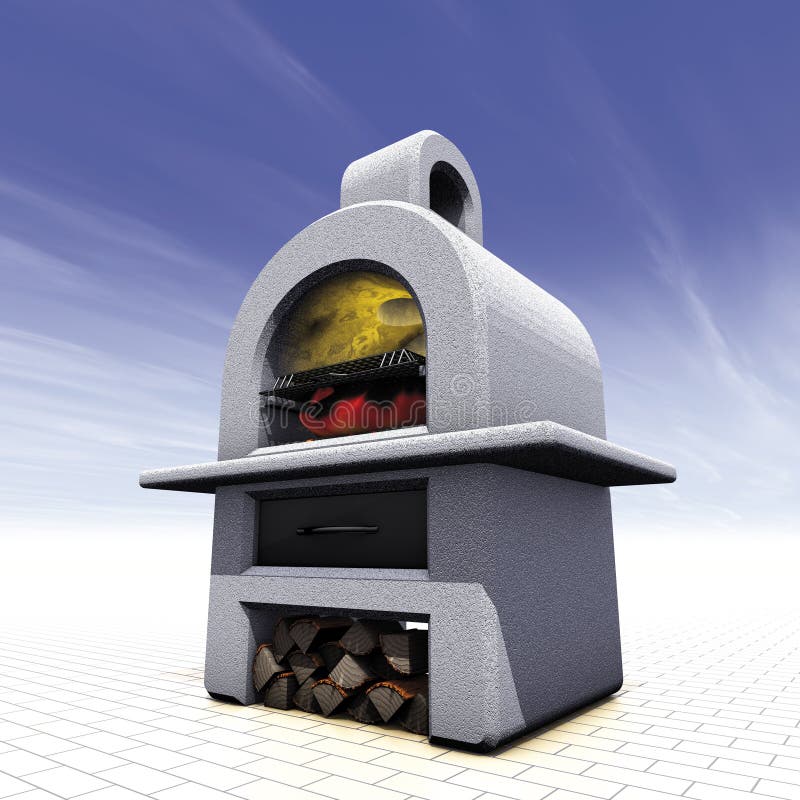 Barbecue Cement Stock Image - Image: 13684201