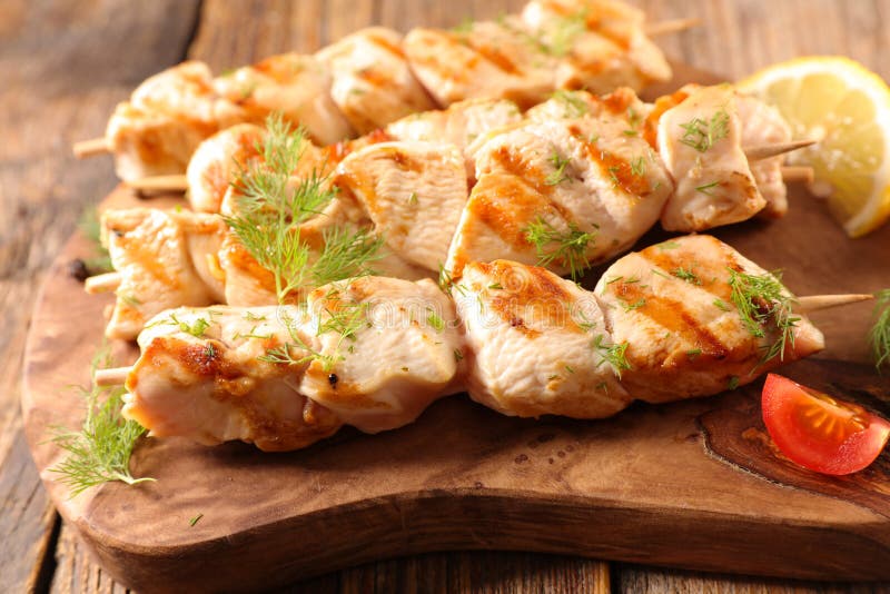 Barbecue cotto del pollo immagini stock libere da diritti