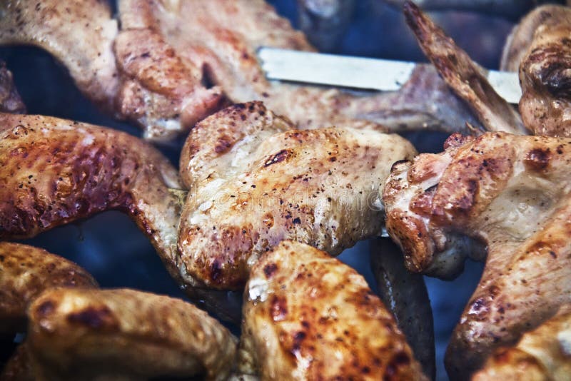 Barbecue di pollo fotografia stock libera da diritti