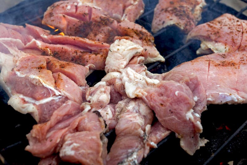 Barbecue del pollo fotografie stock