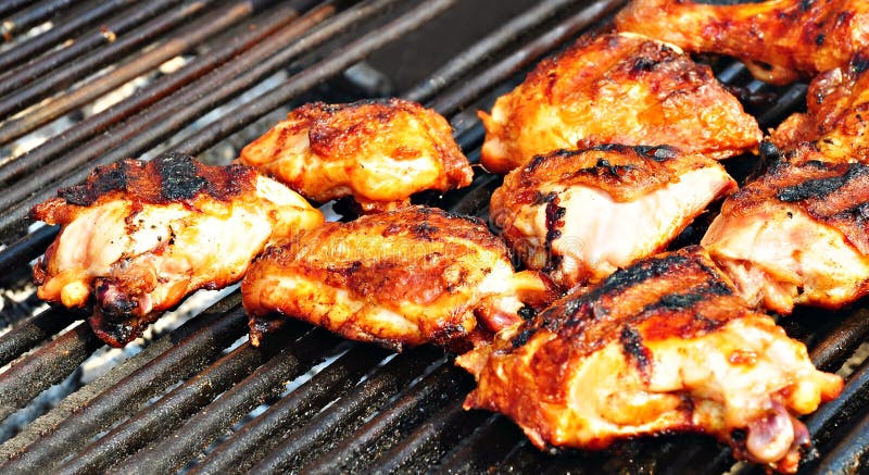Barbecue di pollo immagini stock libere da diritti