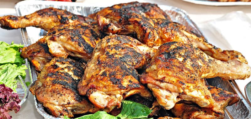 Barbecue di pollo fotografia stock