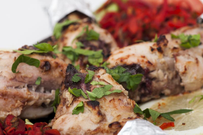 Barbecue del pollo immagini stock libere da diritti