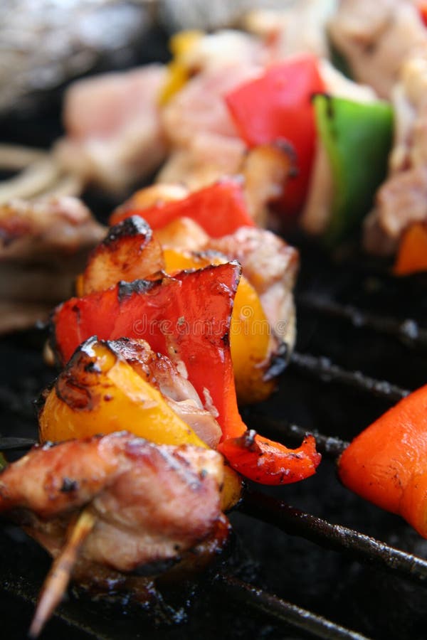 Barbecue di pollo fotografie stock