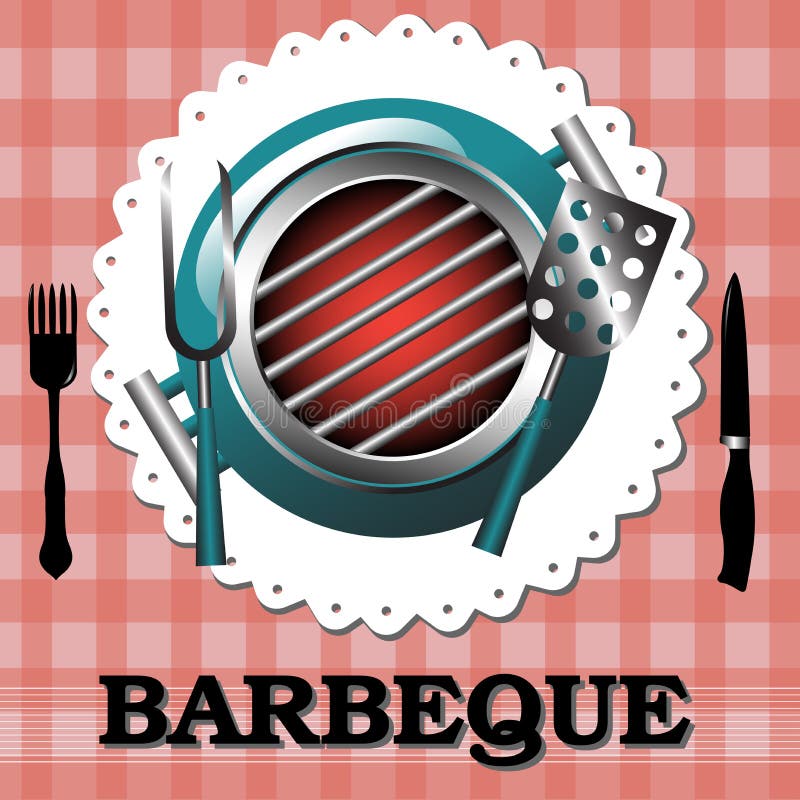 Barbecue design stock illustration