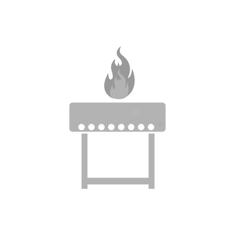 Barbecue icon on a white background, vector illustration royalty free illustration