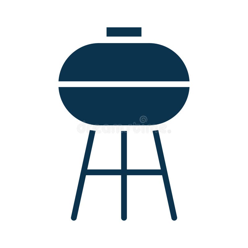 Barbecue Pit. Vector Illustration Decorative Design Stock Vector