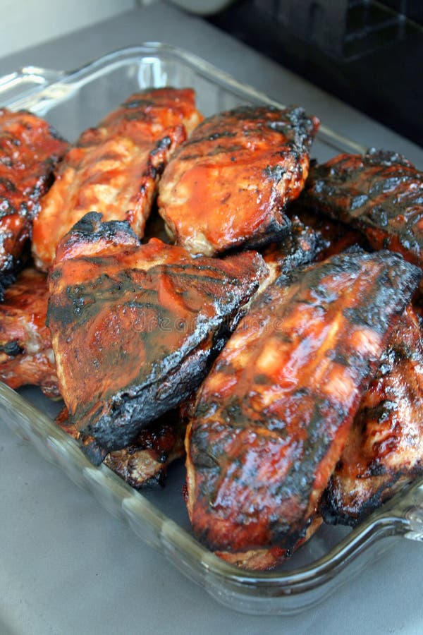 Barbecue Ribs for the Family Meals Stock Photo Image of grillmarks