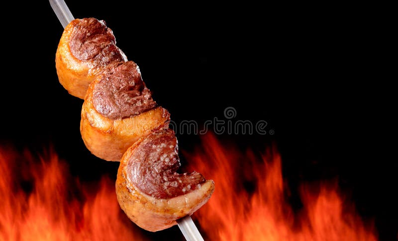 Churrasco Picanha Brazilian Barbecue Isolated Stock Image - Image of  eating, fire: 66395801