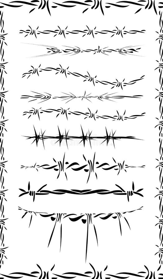 Barbed wire banner