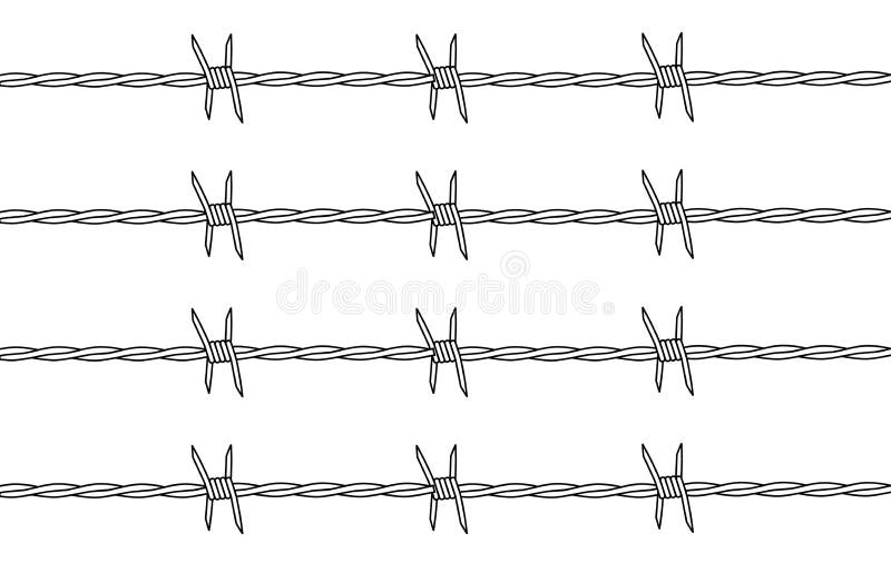 Barbed Wire vector illustration