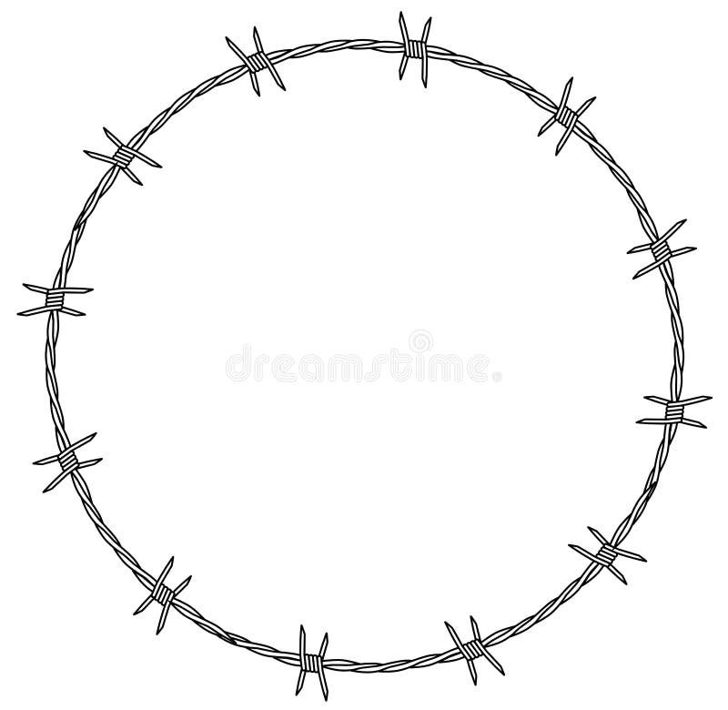 Barbed Wire vector illustration