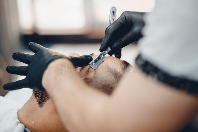 Barbeiro do conceito, importando-se foto de stock royalty free