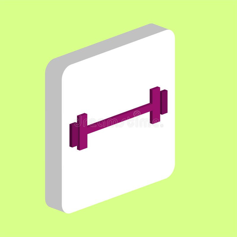 Barbell computer symbol stock illustration