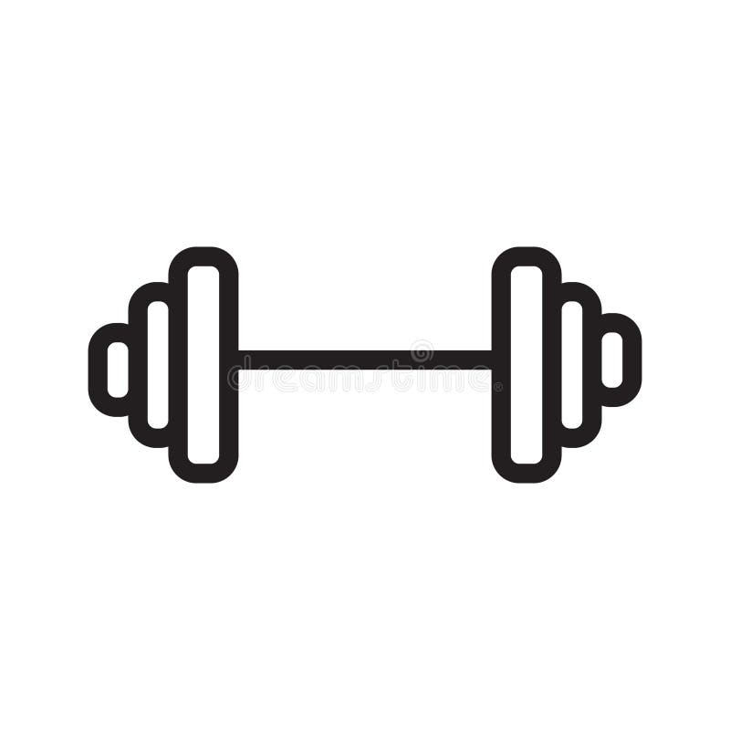 Barbell. Vector Illustration Decorative Design Stock Vector Illustration of sport, dumbbell