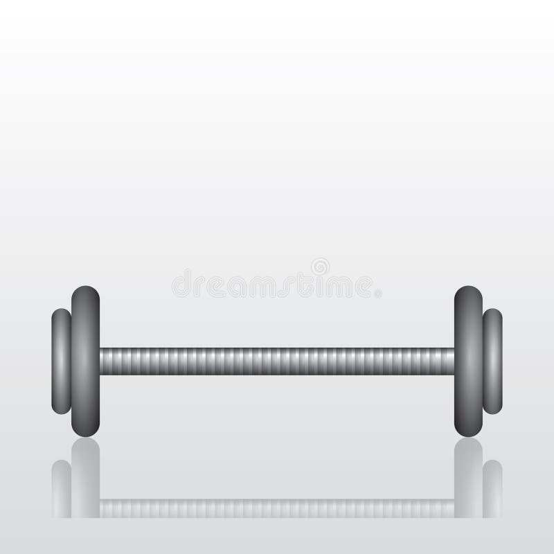 Barbell. Vector Illustration Decorative Design Stock Vector Illustration of equipments