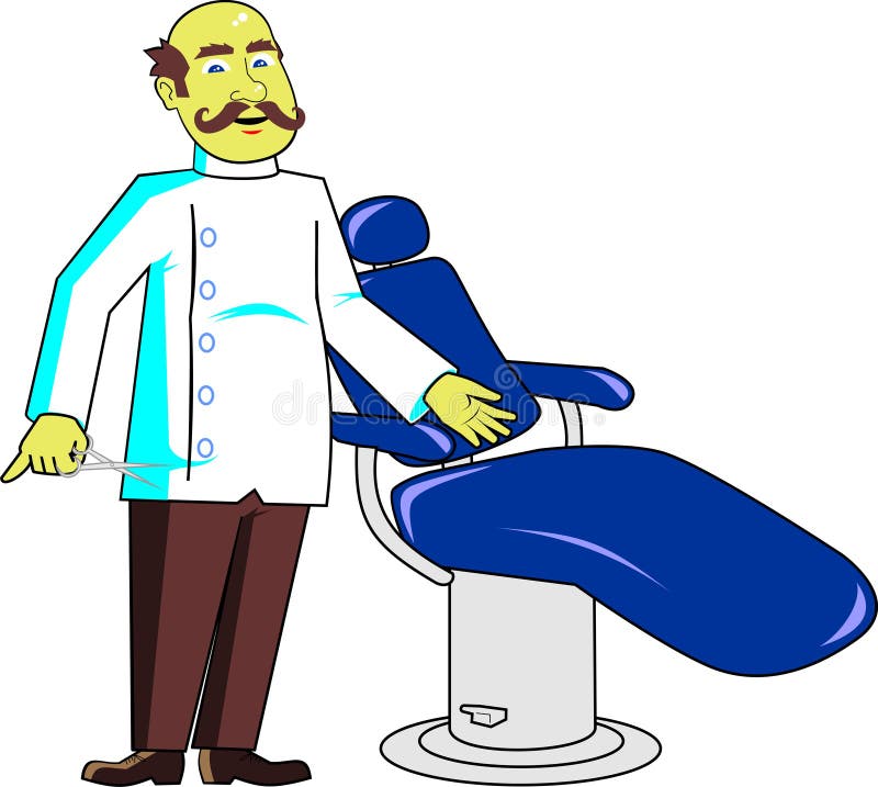 Barber with chair stock vector. Illustration of 5592818