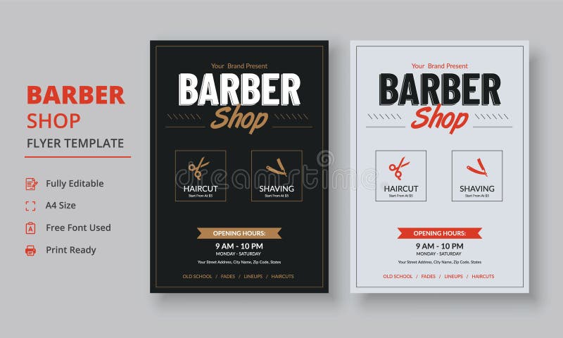 Barber Shop Flyer Template Salon Flyer Template Beauty Salon Flyer Barber Shop Flyer Template Salon Flyer Template Beauty Salon Flyer