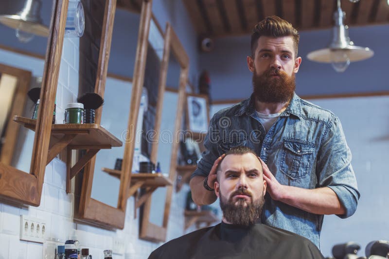 At the barber shop stock photo. Image of male, adult - 67319272