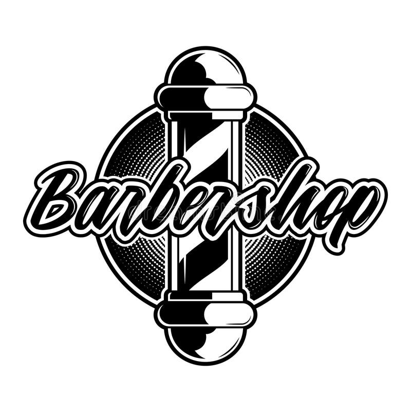 Barber Shop Logo Stock Vector. Illustration Of Design - 115691451