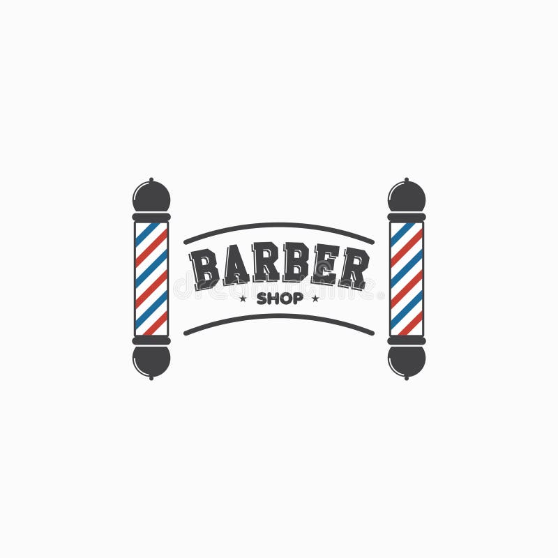 Barber Shop Logo Vector Template Stock Vector - Illustration Of Hair,  Retro: 123872245