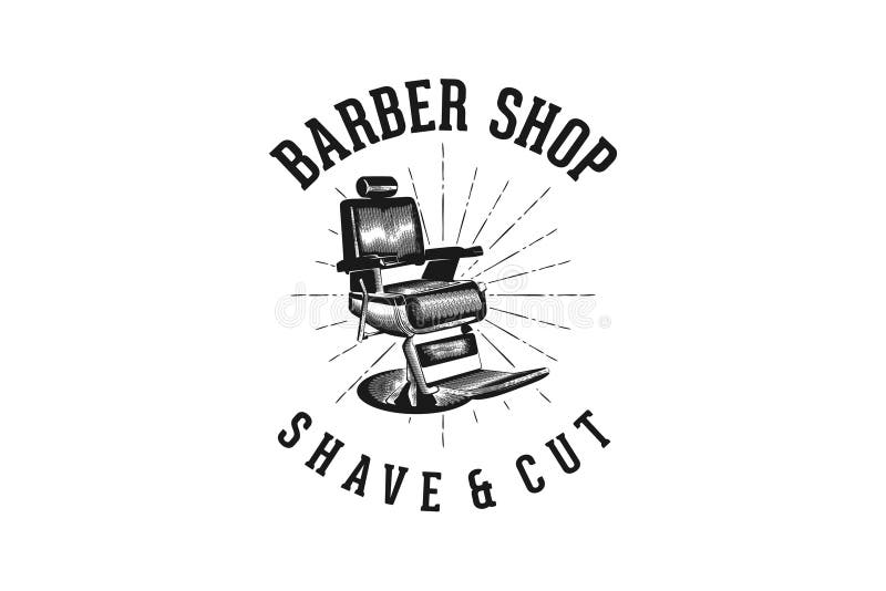 Barber shop shave and cut classic logo design. royalty free illustration Barber shop shave and cut classic logo design. royalty free illustration